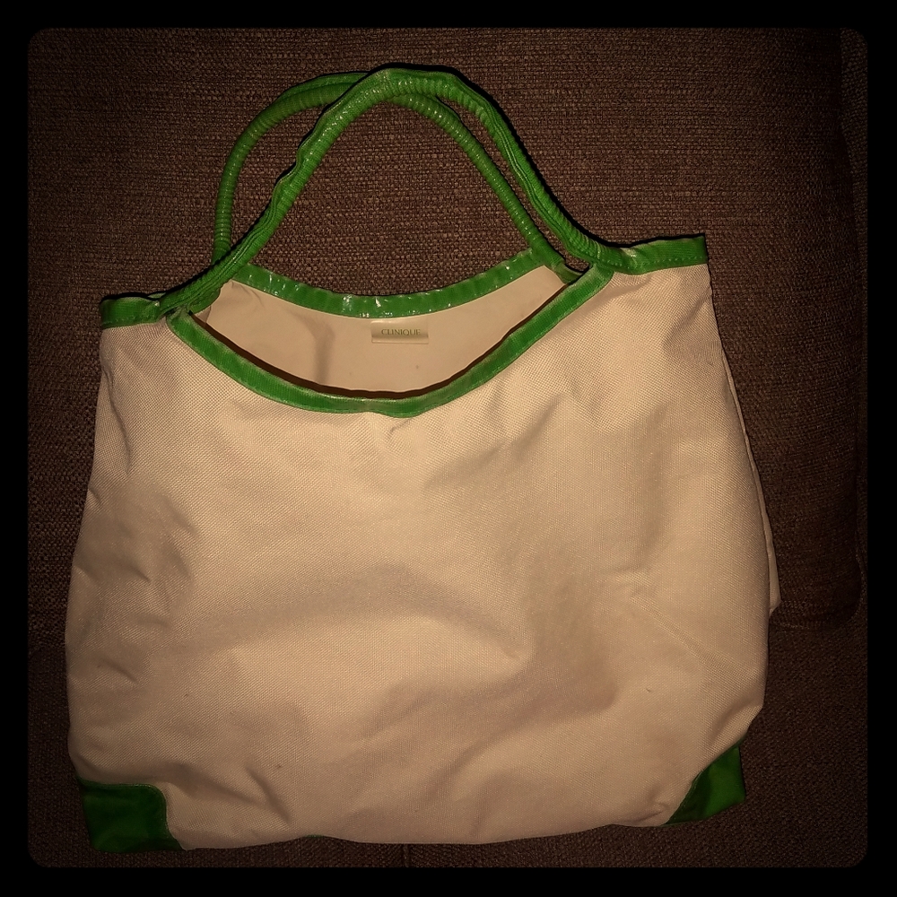 CliniqueTote with matching clutch